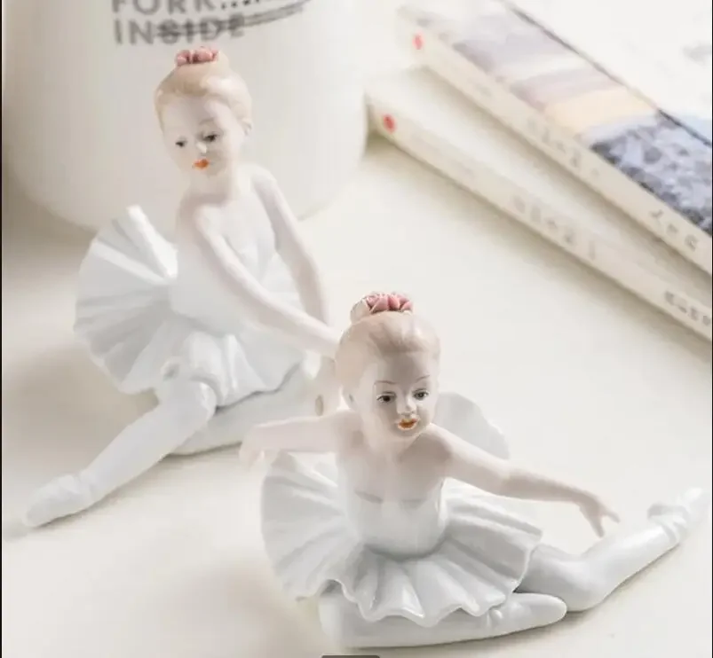 

Ballerina Girl Decoration Girl Room Living Room Porch Decoration Ceramic Crafts Character Sculpture Modern Home Decoration Art