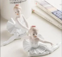 Ballerina Girl Decoration Girl Room Living Room Porch Decoration Ceramic Crafts Character Sculpture Modern Home Decoration Art