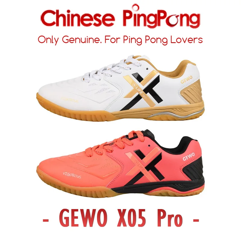 Original GEWO X05 Professional Table Tennis Shoes for Men Women Ping Pong Sport Sneakers