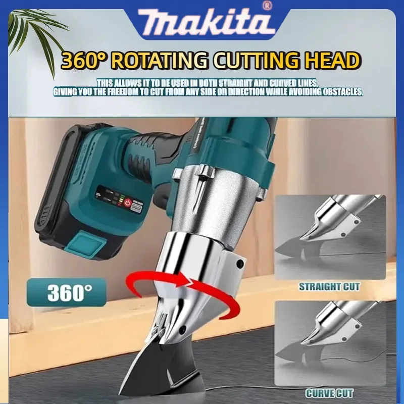 마키타 전동 무선 철재 가위 기계 전문 금속 절단 도구 충전식 시트 절단기 18V 배터리용