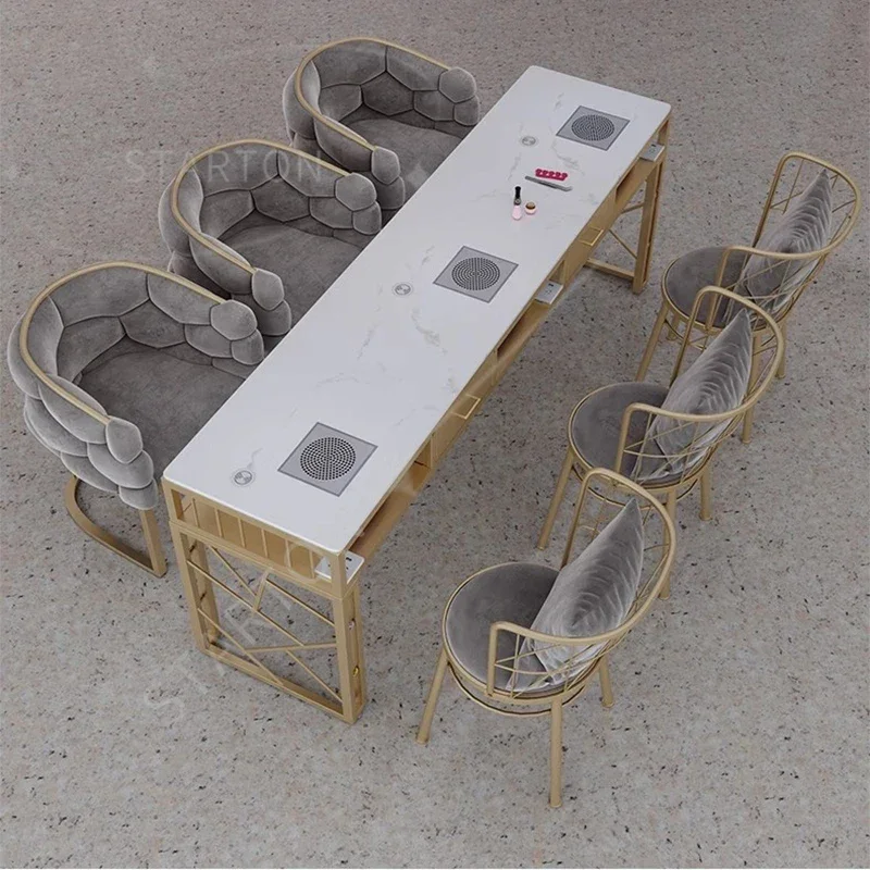 Tech Desk Nail Table Makeup Organizer Tavolo Unghie Professionale Salon Furniture