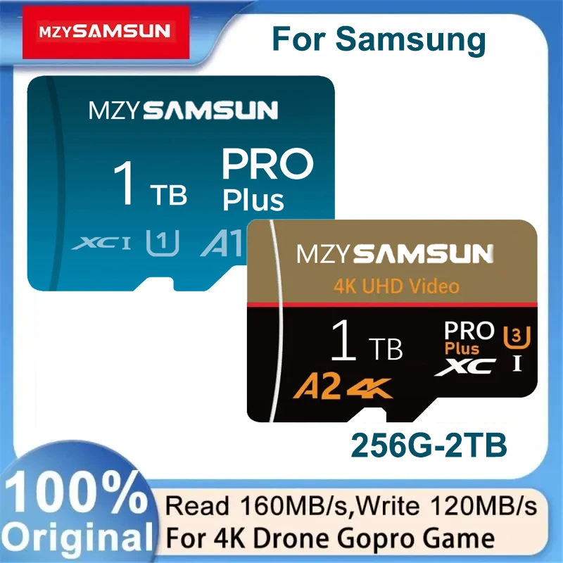 Original SD card Large capacity memory card 256GB TF card High Speed flash memory card suitable for PC/ desktop /Mac/ camera