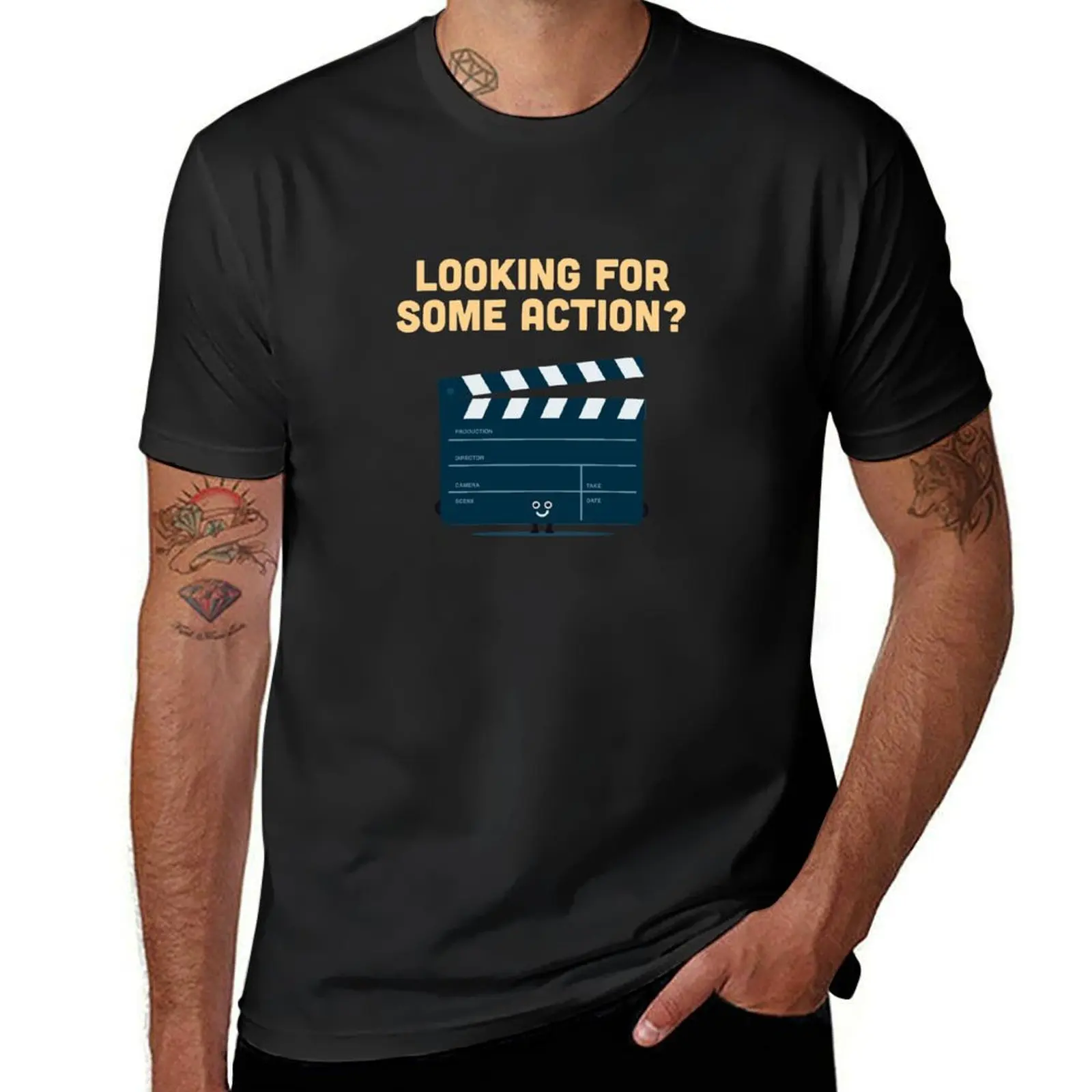 Character Building - Clapperboard T-shirt anime graphics korean fashion Aesthetic clothing oversized t shirts for men