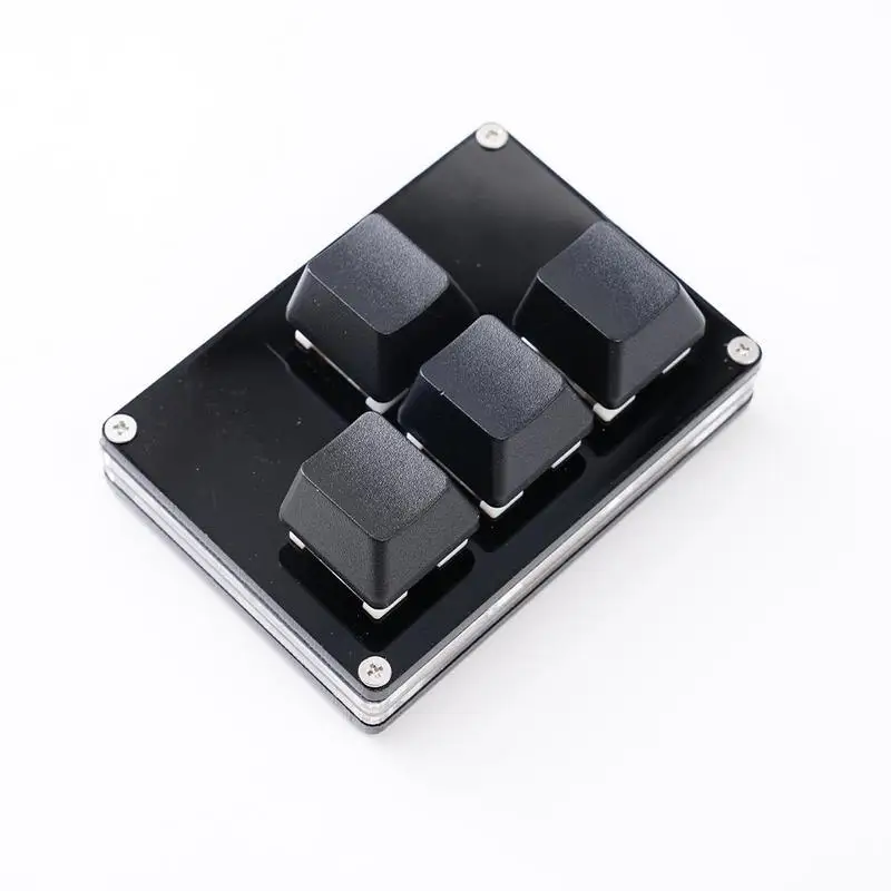 4 Keys Mini Keyboard Direction Arrows Keypad Up Down Left Right DIY Custom Programming Shortcuts USB Mechanical Keypad White