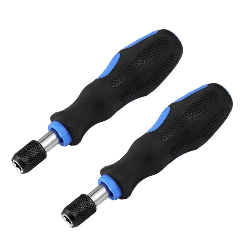 

E28F Hex Shank Screw Depth Magnetic Screwdriver Bit Holder 1/4Inch Hex Driver Bit Holder Magnetic Handle