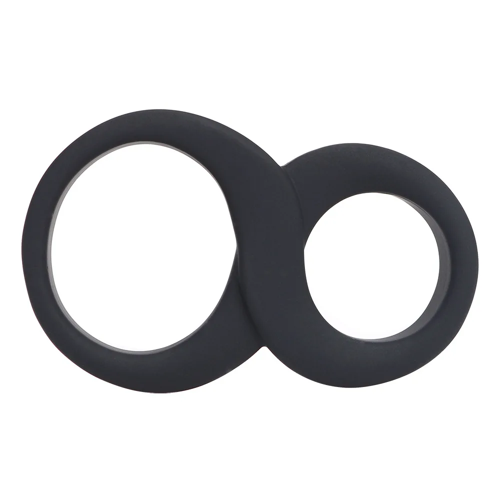 100% silicone double ring for Cock  Penis Delay Ring, Male seminal lock ring cockring Sex Toy for man, Sex Products