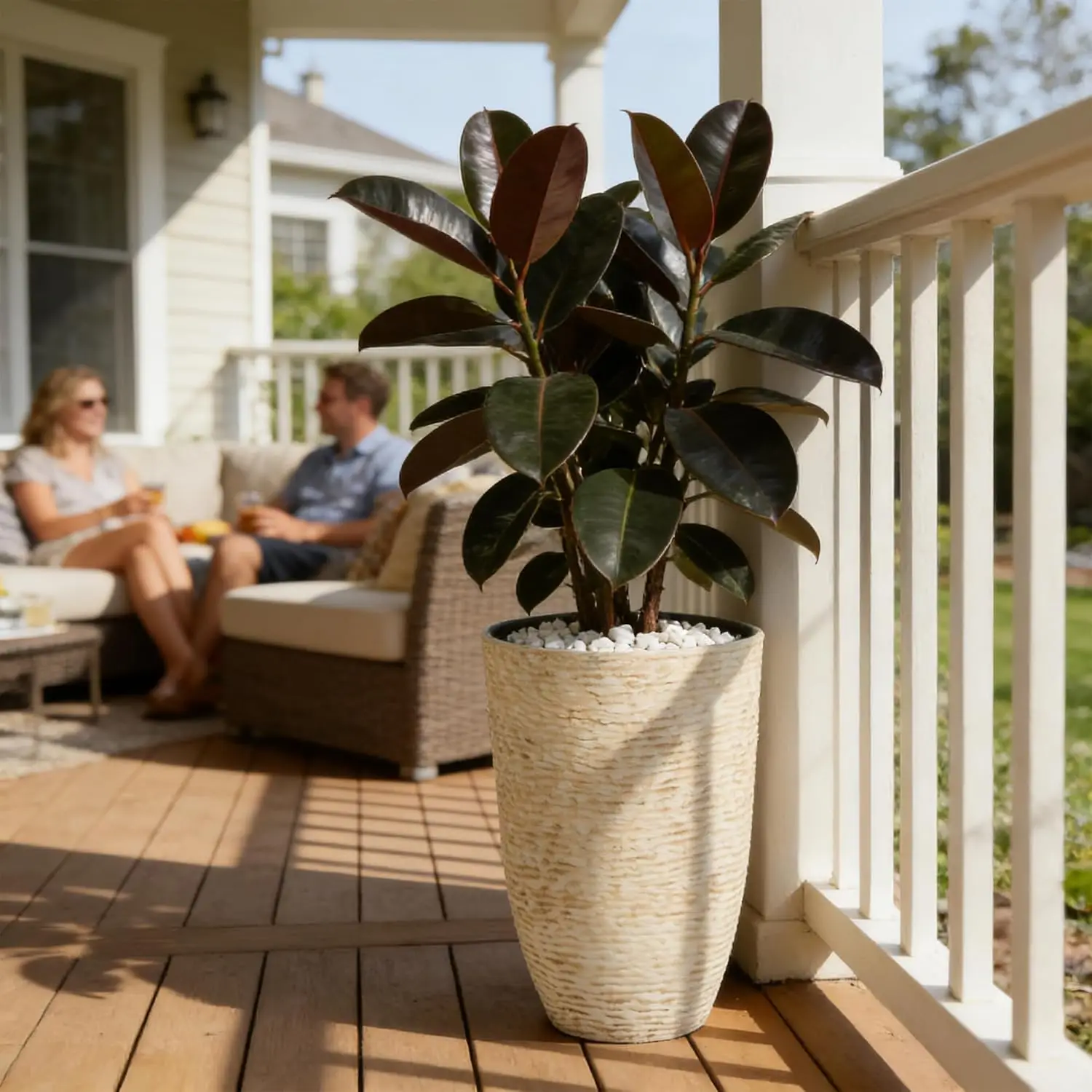 9 Gallon Tall Round Planters Set of 2-14