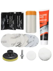 Vehicle Headlight Restoration Kit Electric Grinding Polishing Crystal Plating Agent - Enhance Brightness and Clarity