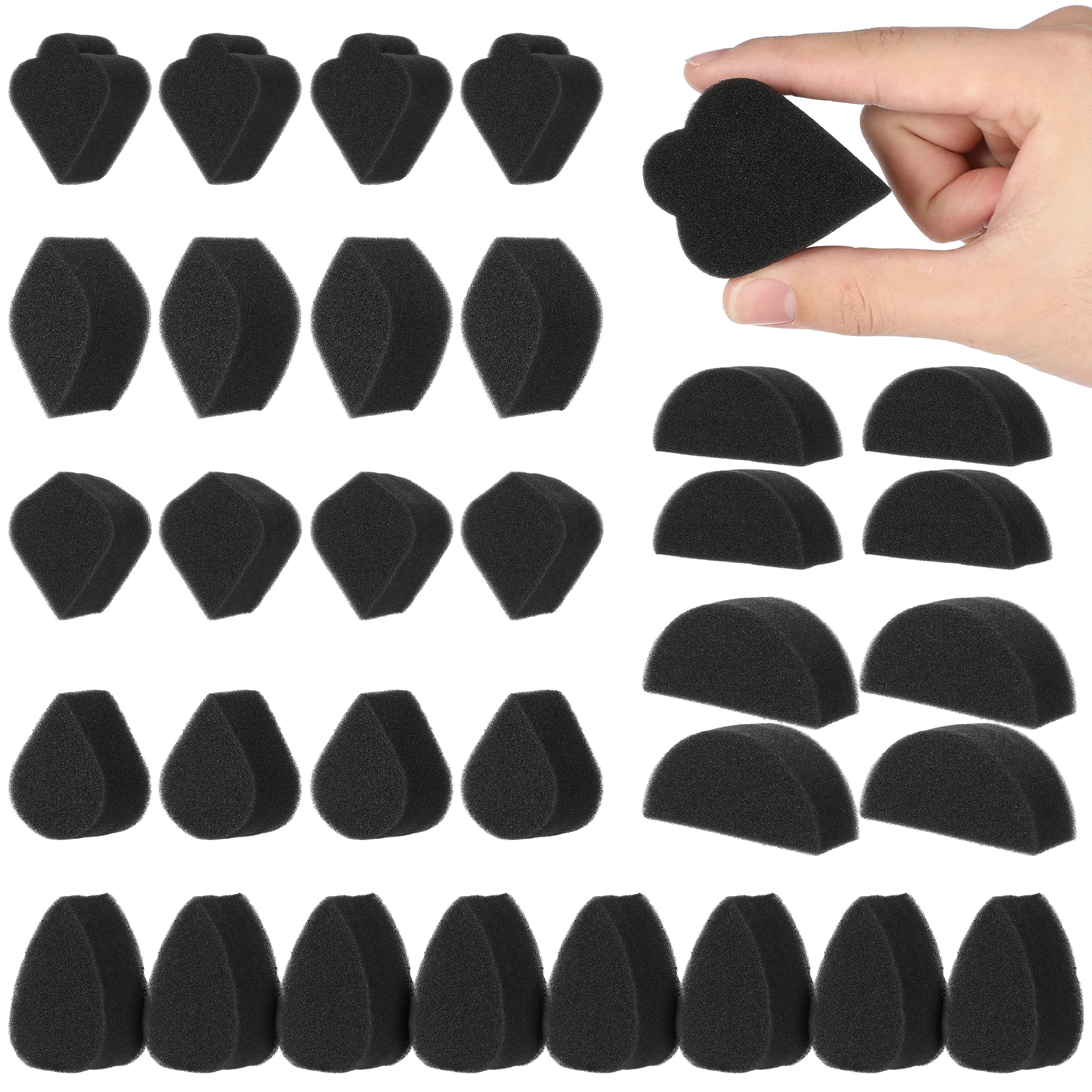 

28 Pcs Painting Sponges Teardrop Makeup Sponge Blocks Artists Sponges Versatile Design Durable Gentle Portable