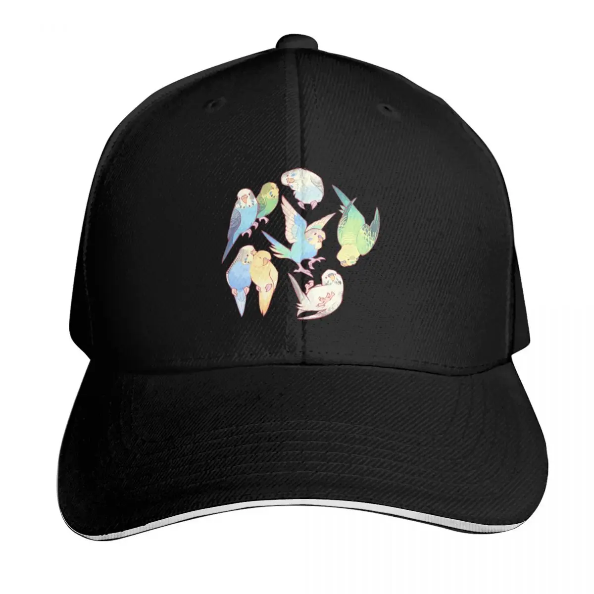 Budgie bunch bubblegum ice cream flavored Baseball Cap Snapback Flat Bill Strapback Dad Hat Six Panel Structured Crown