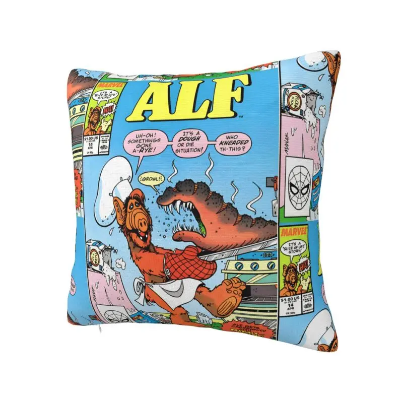Alien Life Form ALF Throw Pillow Covers Home Decor Cute Cushions Cover For Sofa Chair Square Polyester Pillowcase