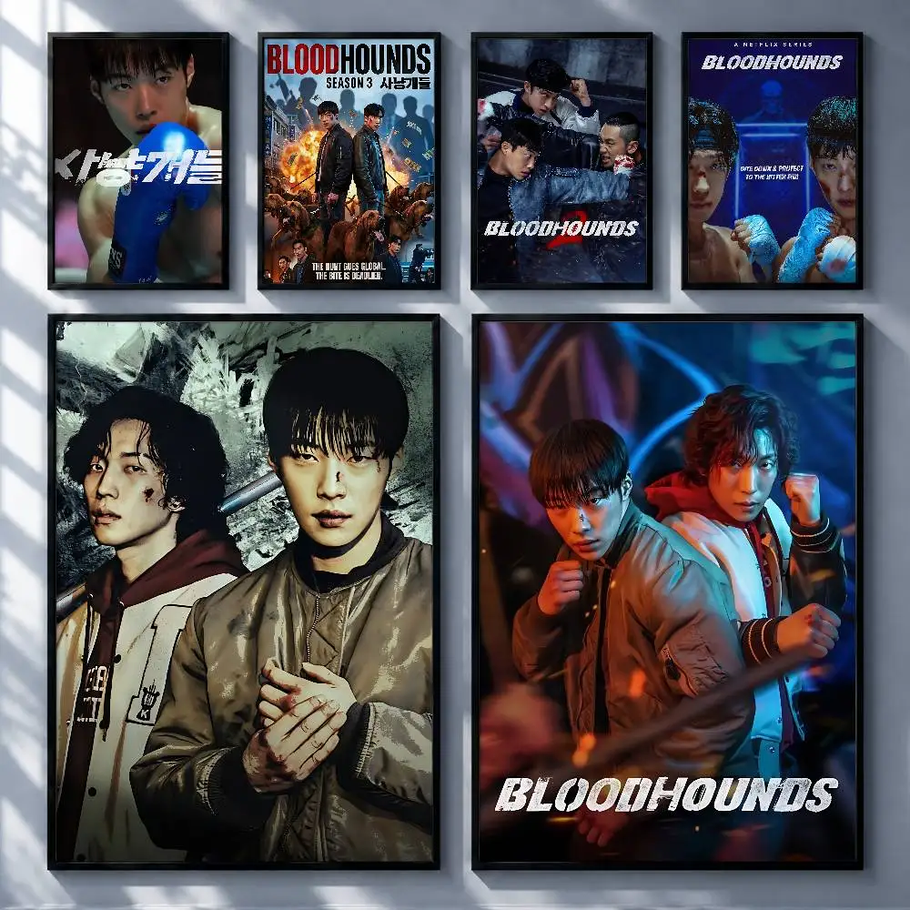 Bold TV Series Bloodhounds Posters Premium Self-Adhesive No Residue Wall Sticker for Home Office Bar Decor