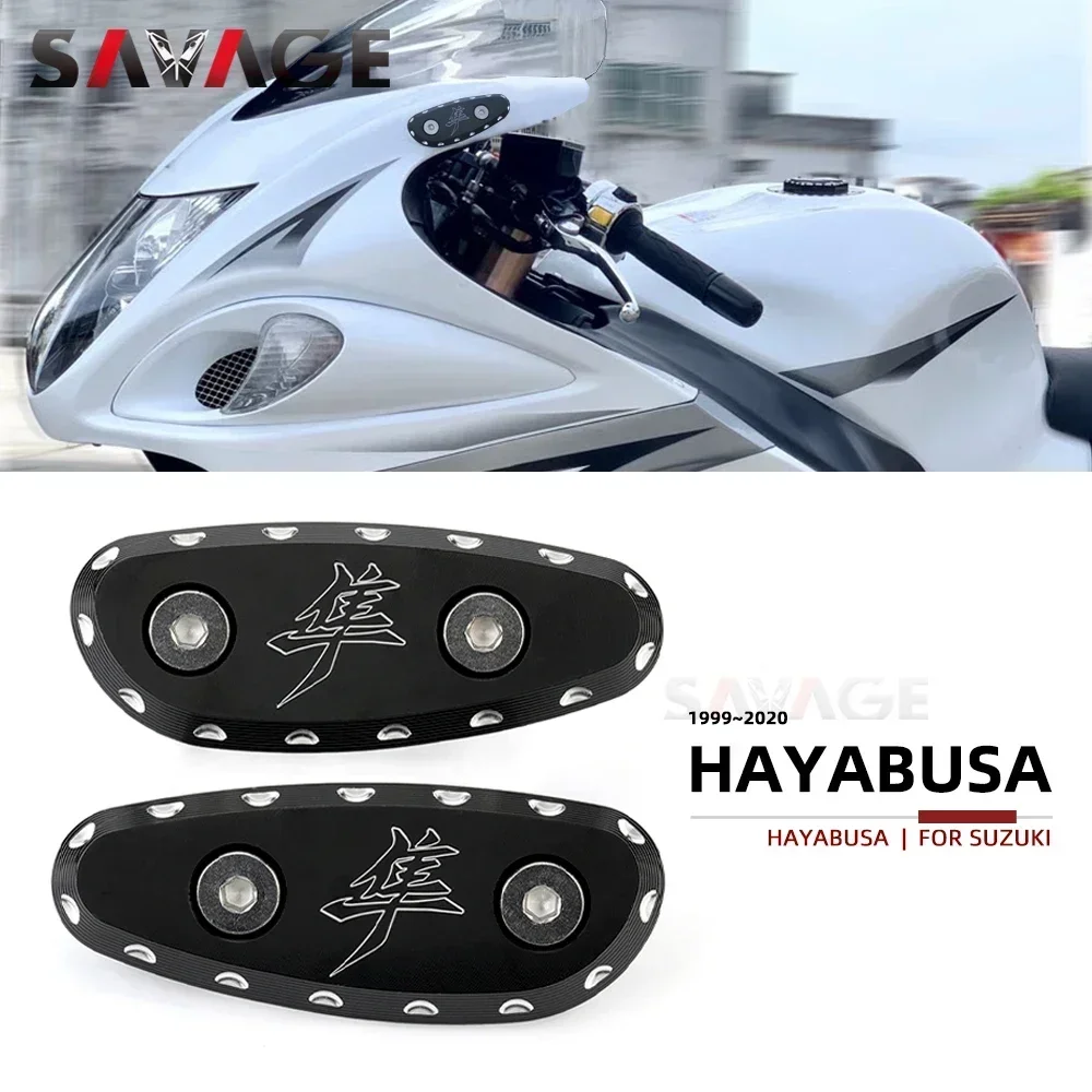 Motorcycle Left Right Rear Mirror Base Plate Moto Parts For SUZUKI HAYABUSA GSX1300R GSX 1300R Accessories 2008 1999-2020 2019