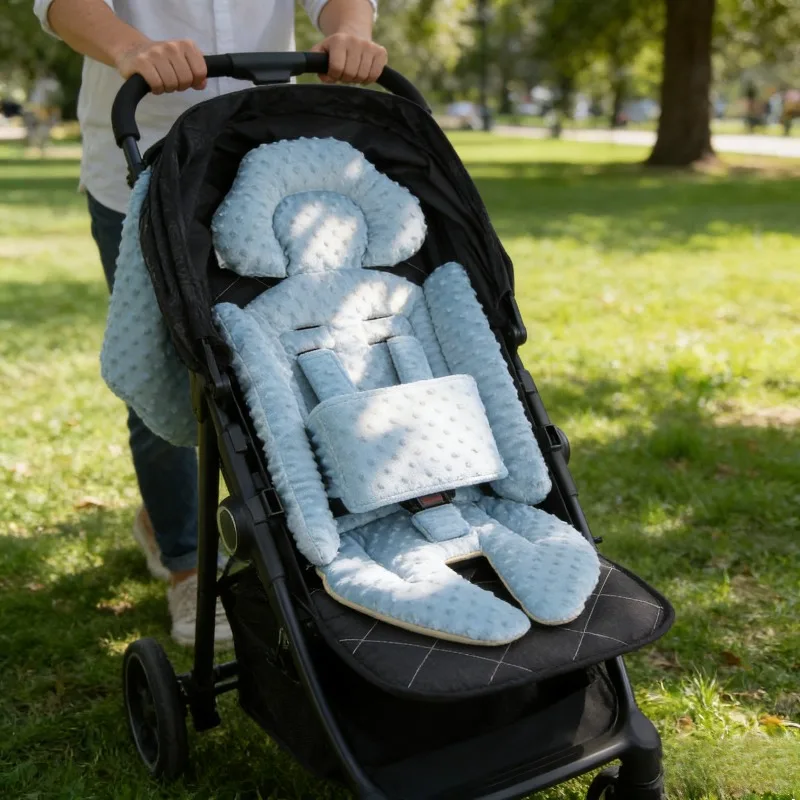 Universal Stroller Pad Baby Carriage Cushion Fits Most Models Soft Cotton Pram Mat for Infant