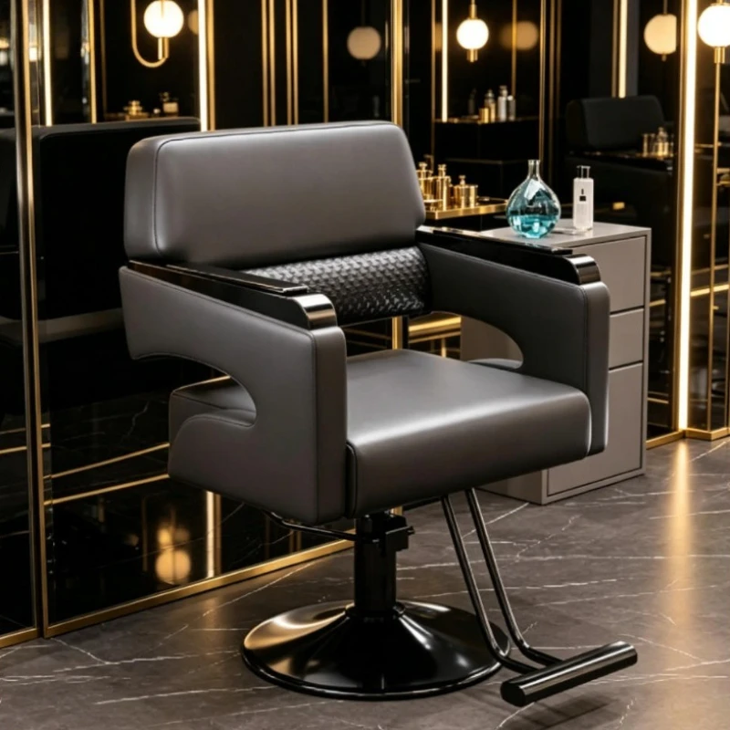 

Профессиональное кресло для салона красоты, парикмахерское кресло, современное кресло для салона волос, роскошное кресло с подставкой для ног, вращающееся кресло-шезлонг, мебель для салона.