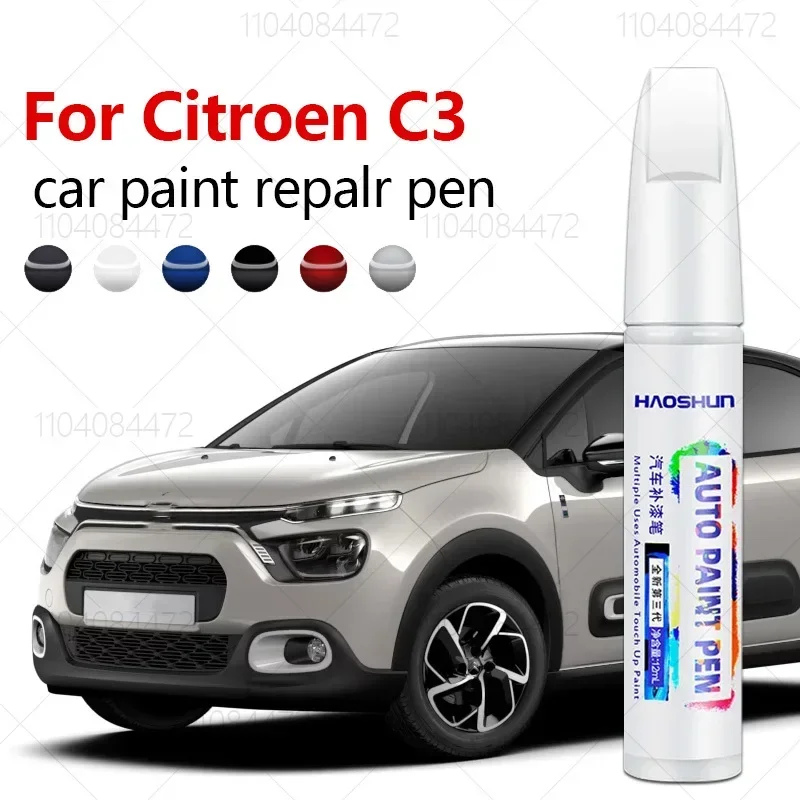 For Citroen C3 1996-2025 Saxo PF1 A91 PSA PF1 CMP Paint Repair Pen Touch Up Scratch Remover DIY Auto Accessories Black White