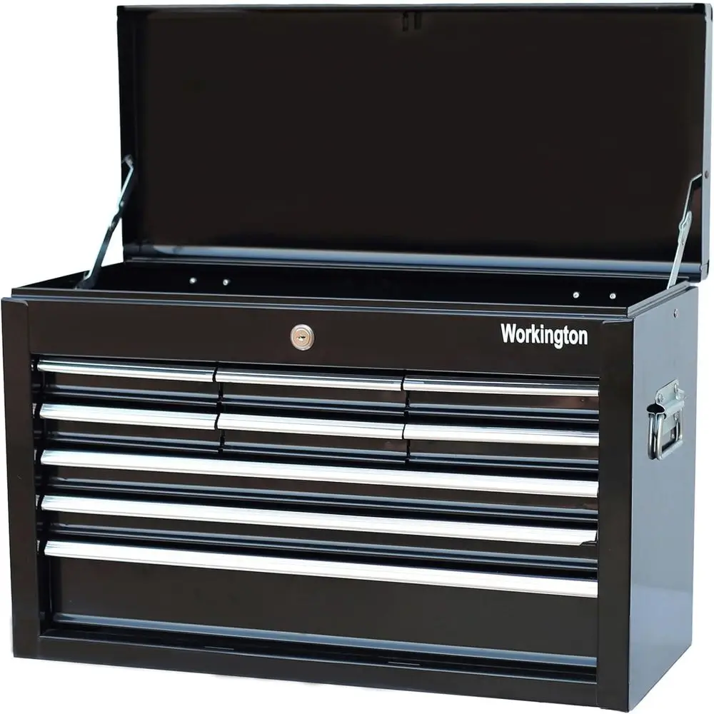 

Portable Metal Tool Chest with 9 Ders, 24" 9-Der Tool Chest Cabinet with Ball Bearing Der Slides, Steel Tool Storage Box Organiz