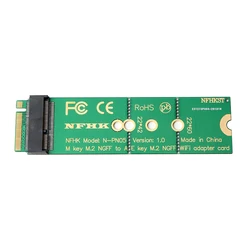 M.2 M key to A + E Key NGFF slot WIFI Wireless Network Card M2 NGFF PCI express to E key slot Adapter