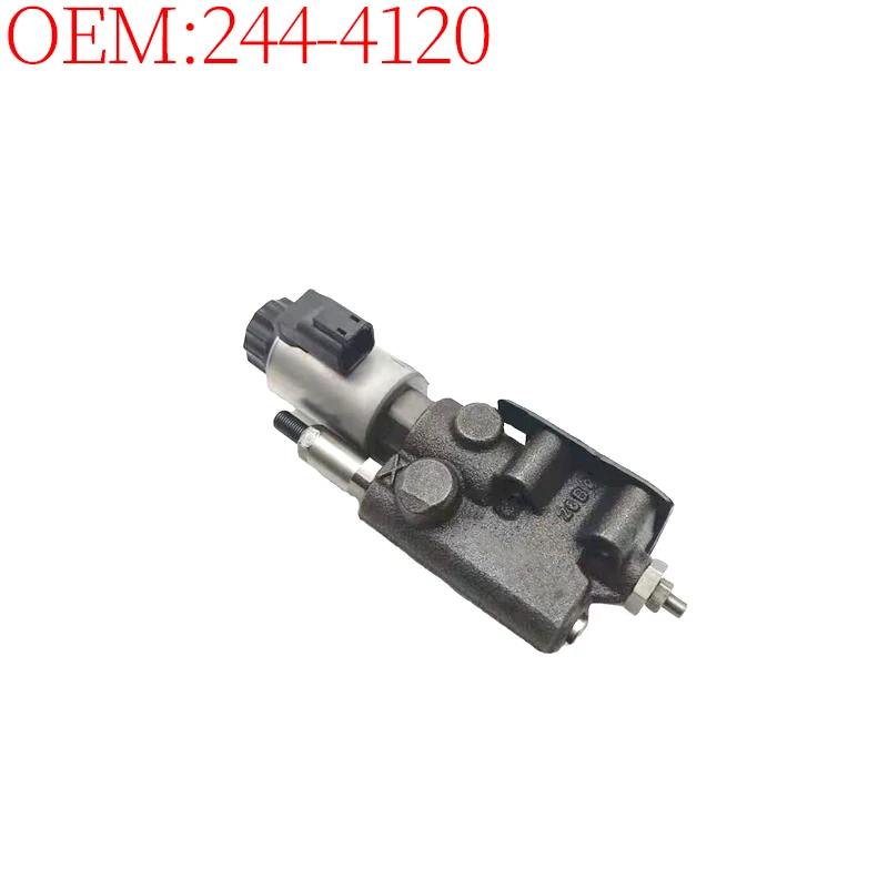 Excavator Accessories Construction Machinery Parts 244-4120 2444120 Fan Pump Solenoid Valve for Caterpillar