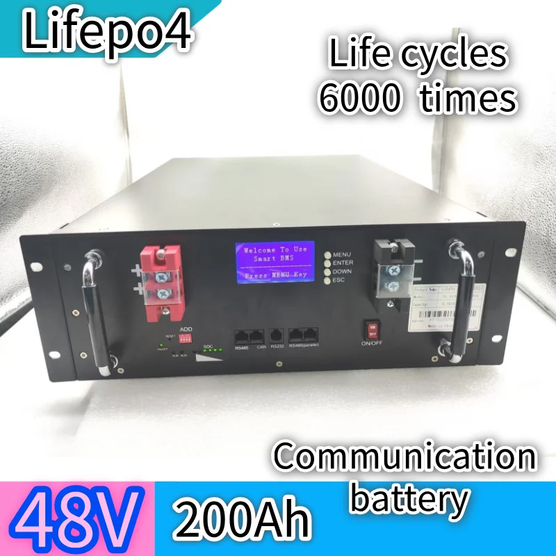 

48V 200Ah Batterij Max 32 Parallel met KAN RS485 PC Monitor voor Zonnestelsel Communication battery
