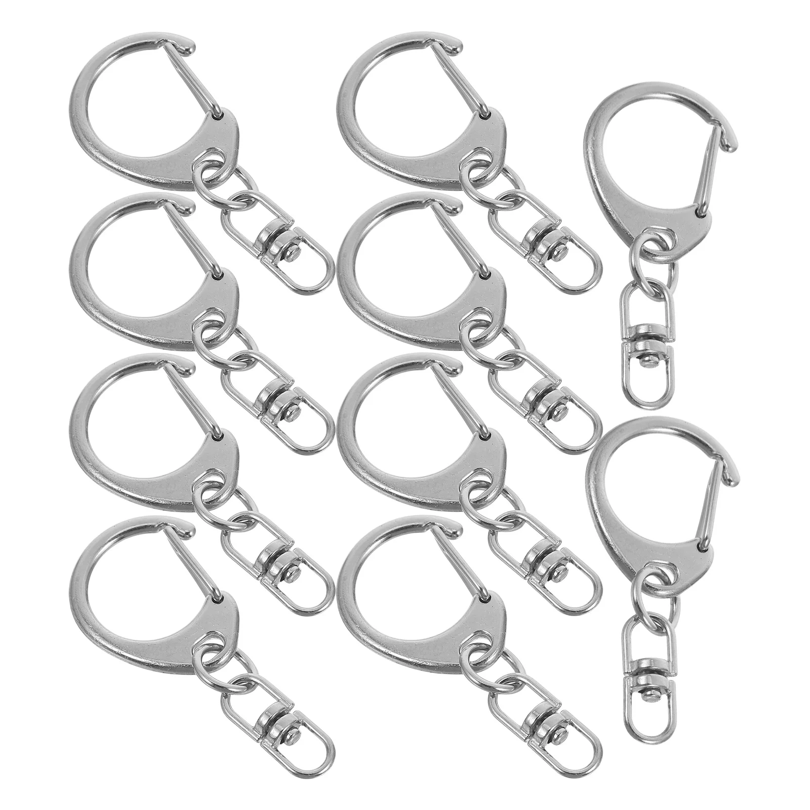 10 قطعة المفاتيح كليب مشبك قفل قطب خطاطيف قفل صغيرة معدنية المفاجئة هوك الثقيلة DIY بها بنفسك الحبل حقيبة صنع الأجهزة