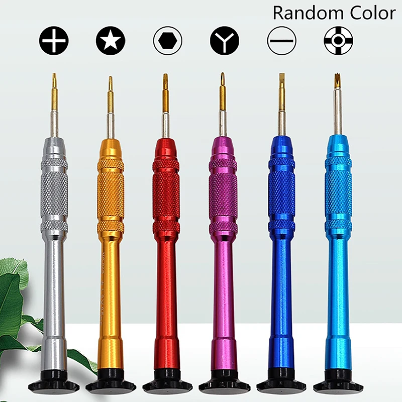 6 In 1 Torx Multifunctional Opening Repair Tool Screwdriver Set Precision Screwdriver For Phones Tablet PC Watch Random Color