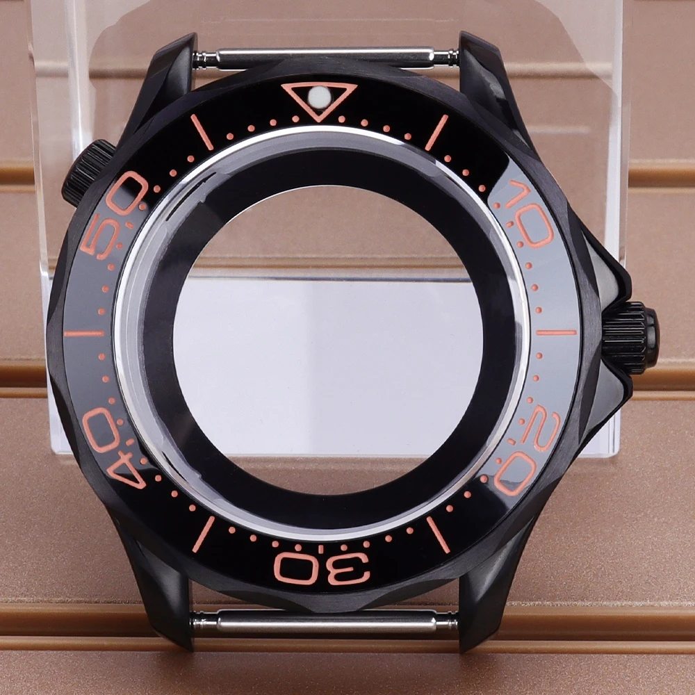 

NH35 41mm Waterproof Watch Case Ceramic Bezel Sapphire For Mod Seamaster 300 NH34 NH35 NH36/38 Movement 31mmDial 10ATM Seiko Mod
