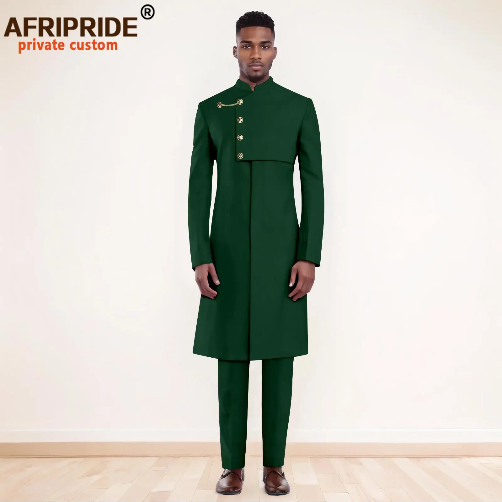 Men`s Suits Single Breasted Full Sleeve Slim Fit Blazer and Trousers Set African Clothes Formal Outfits for Wedding 2416051