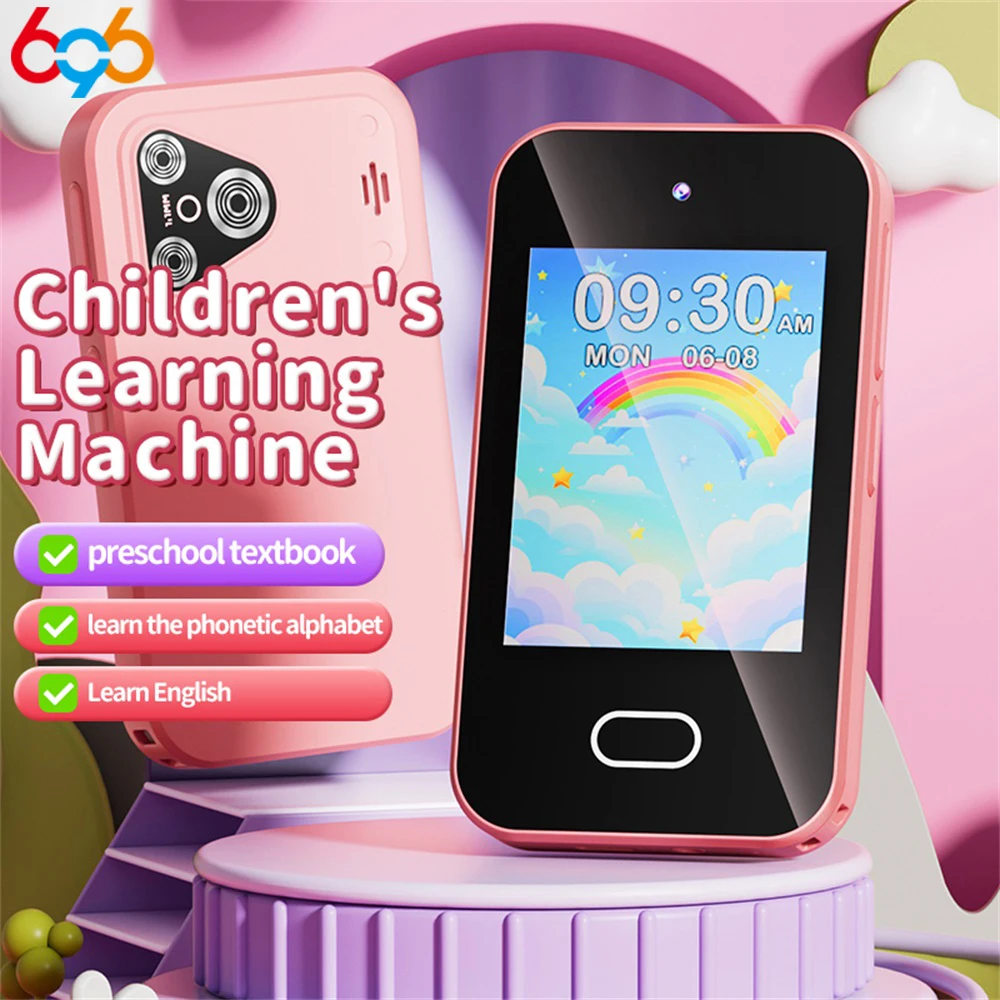 Dual Camera Music Player Kids Smart Phone For Girls Boys Student 16 Games Toddler Learning Machine Mini Phones For Birthday Gift