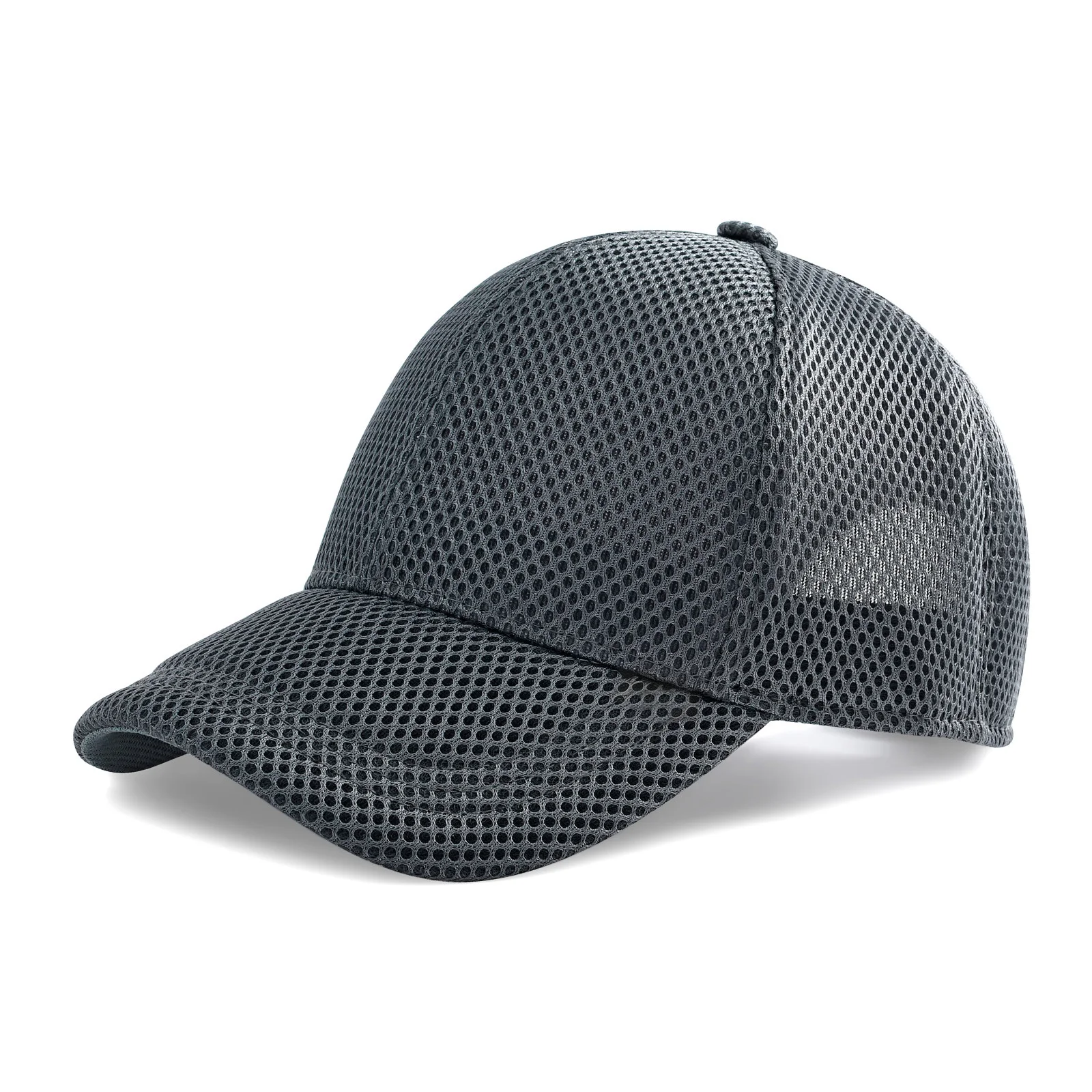 Unisex Summer 6-Panel Baseball Cap Mesh Running Hats Pure Color Trucker Cap Breathable Outdoor Sports Quick Dry Hat FC357