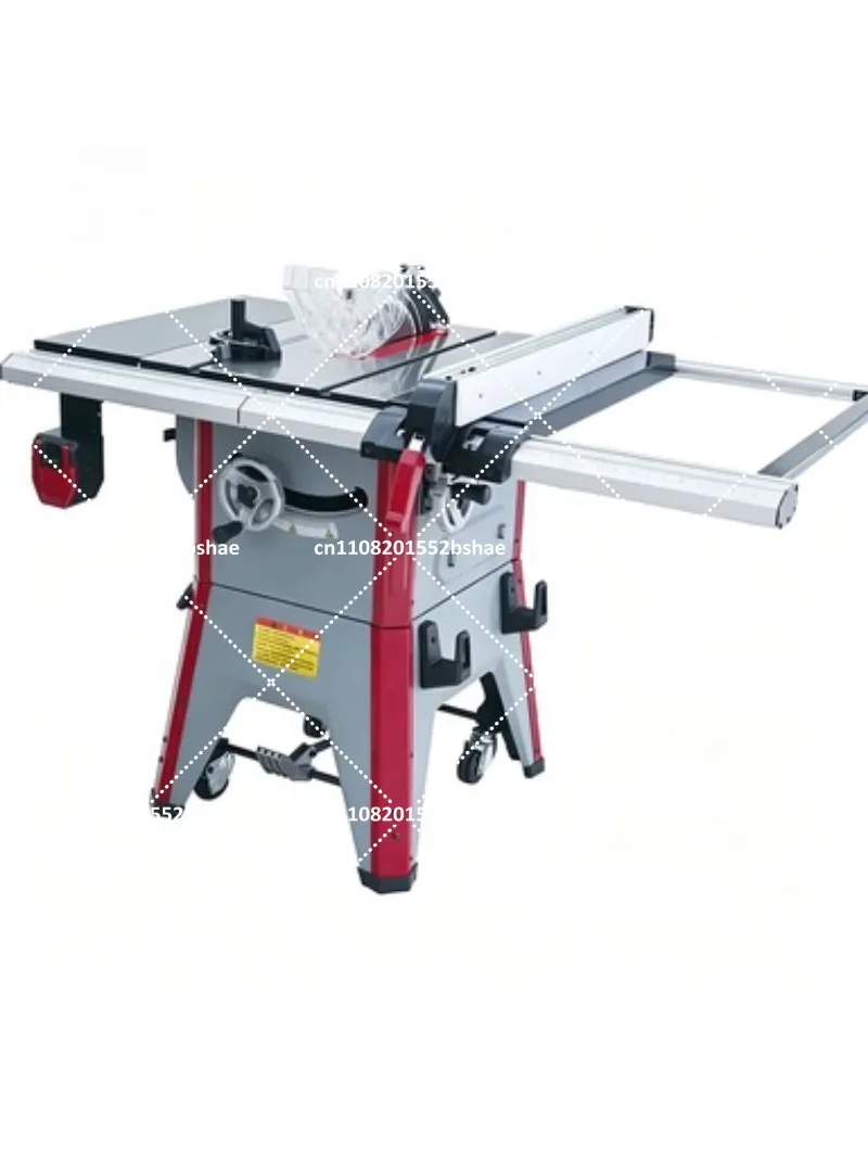 10-Inch Table Saw with Stand, 1800W Motor 2800 RPM, 1015x685mm Tabletop, 90° Cross Cut & 0-45° Bevel, Protective Cover Included