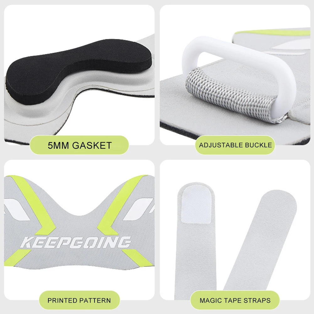 1 Stück Patella-Kniegurt mit ergonomischem Polster zur Unterstützung von Patella-Sehnen, verstellbarer Kompressionsstabilisator, leicht, atmungsaktiv – Detail 5
