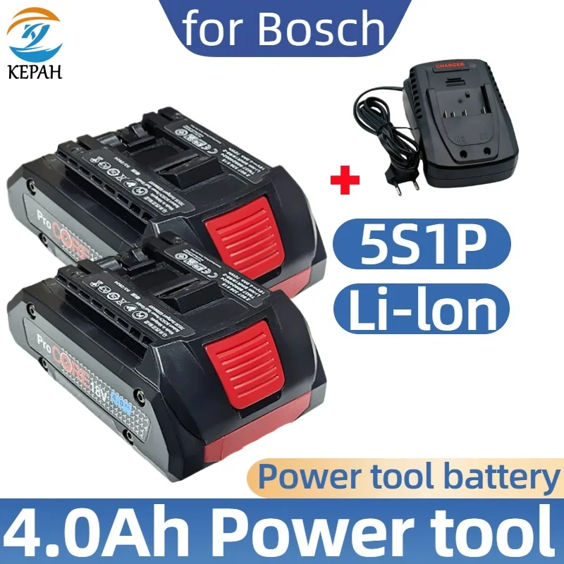 

18V 5S1P 4.0Ah ProCORE replacement battery for Bosch 18V cordless tools BAT609 BAT618 GBA18V 21700 high power 5C power cell P108