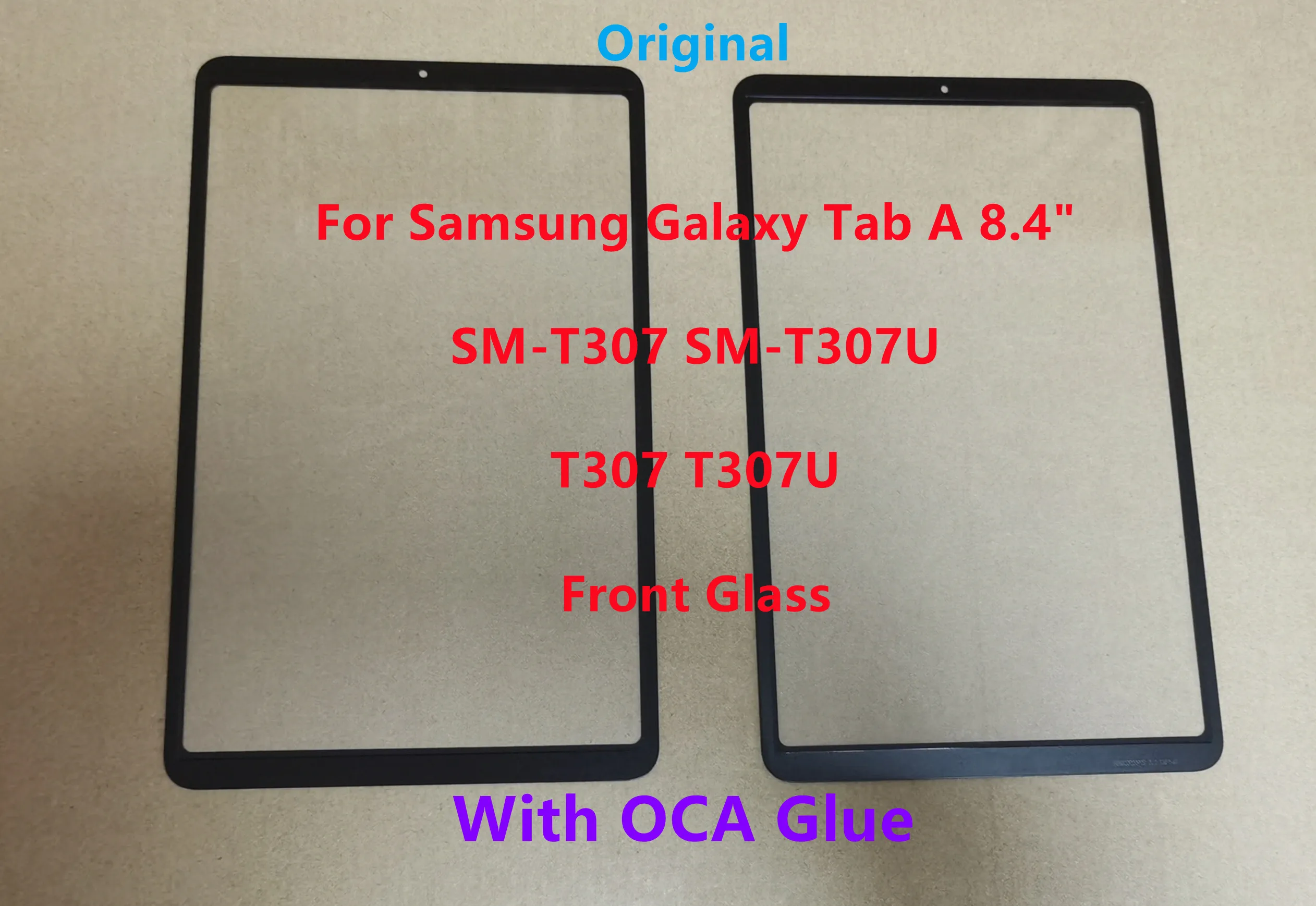 

Новинка, сенсорный экран 8,4 дюйма для Samsung Galaxy Tab A 2020, фотосессия, T307U, T307, передняя стеклянная панель + ламинированный OCA 100% протестирован