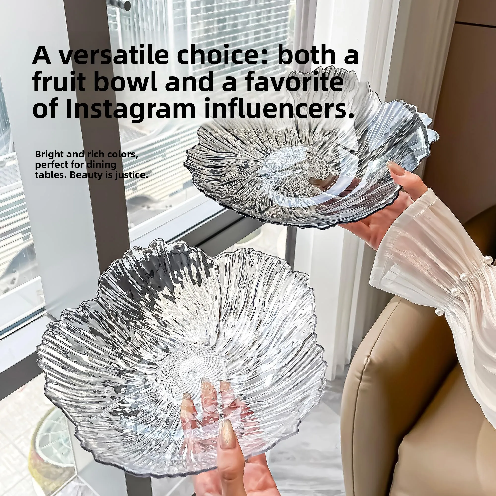 

Luxury Drain Basket Fruit Tray Coffee Table Candy Display Plate Living Room Home Use Tea Table Dry Fruit Tray New 2024