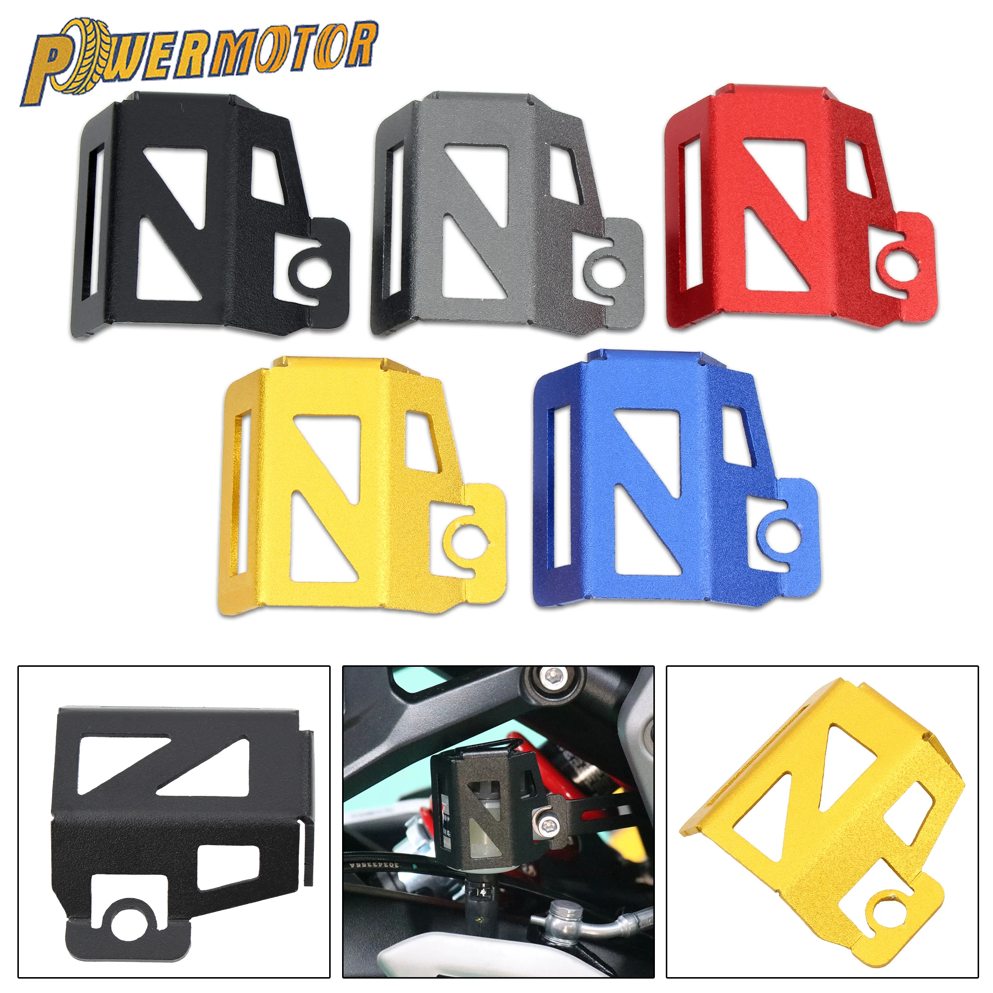 

Motorcycle Rear Brake Fluid Reservoir Protector Cover Oil Cup Guard For Yamaha Kawasaki MT 03 07 09 10 25 TRACER 7 9 Ninja Z900