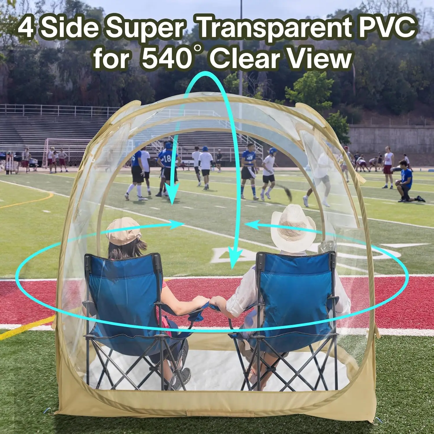 

Всепогодная спортивная палатка EighteenTek Pod с прикрепленным полом, мгновенная уличная пузырьковая палатка, непромокаемый солнцезащитный козырек для кемпинга