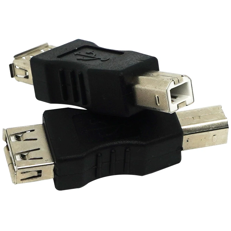 USB ذكر إلى طابعة أنثى 3.0 واجهة موصل AF إلى BM محول للطابعة موصل صغير محمول أسود للطابعة