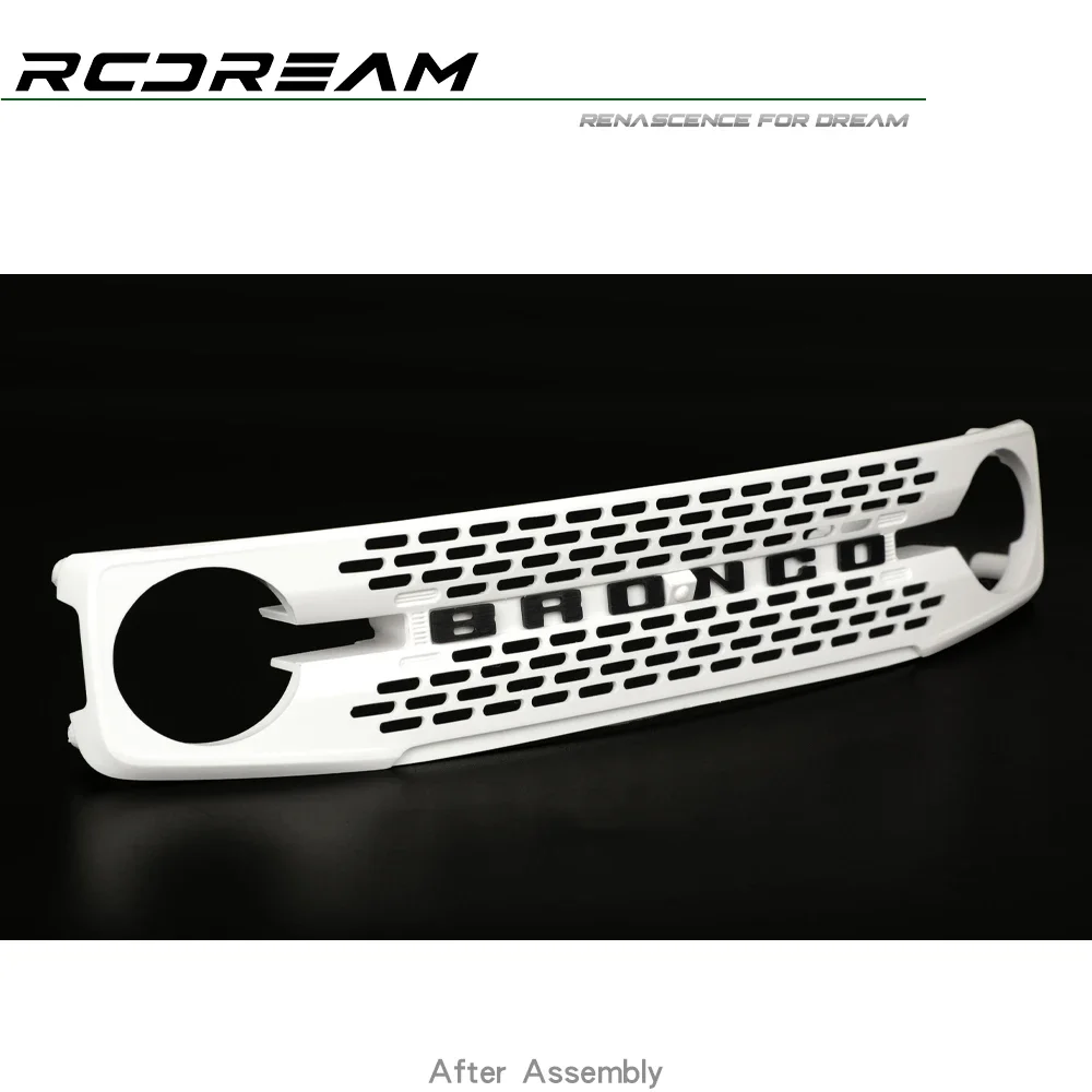 Rcdream Front Grille Mask #a For 1/10 Rc Crawler Car Traxas Trx4 New Bronco Body Upgrade Option Parts #b6a1-w B6a1-b