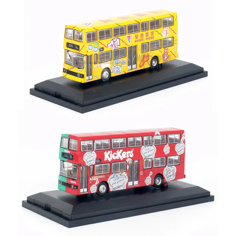 

1:76 Scale Diecast Alloy Hong Kong KMB O305 Double Decker Bus Toys Cars Model Classics Adult Collectible Souvenir Gift Display