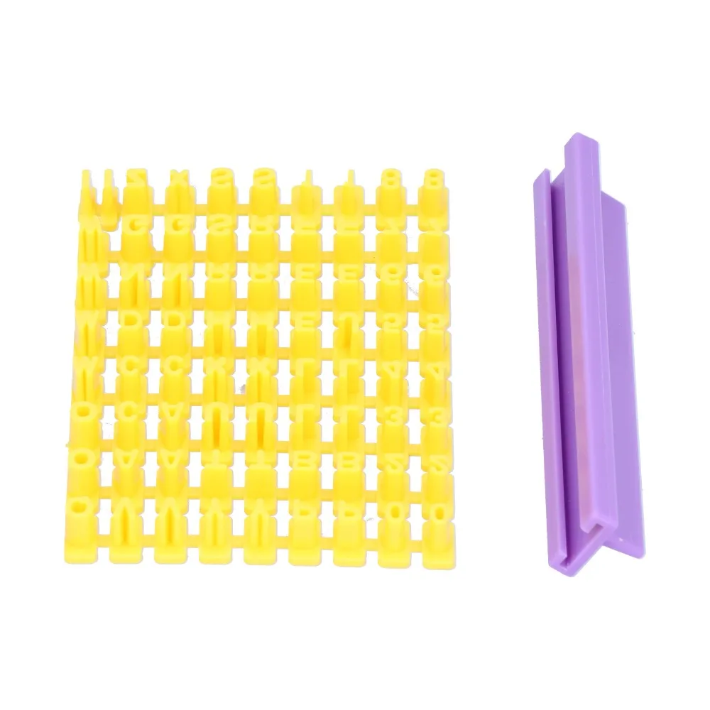 Raised Character Stamp Pieces Cookie Stamps Slotted Holder Fine Workmanship Alphabet Stamps Easy Demolding Claim