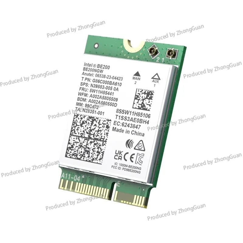 BE200WiFi7 Network Interface Card 8000M Dual-band 5G Desktop Notebook M.2 Interface Bluetooth 5.4