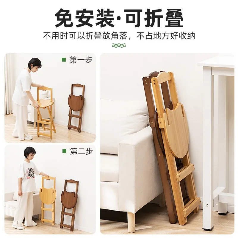 Semplice sedia da bar pieghevole sgabello alto da bar sedia ad alto senso sgabello con schienale reception soggiorno casa