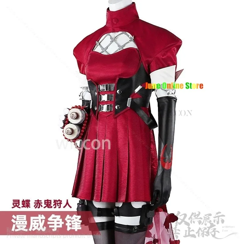 

asdh8@Anime Game Rivals Cosplay Psylocke Betsy Braddock Costume New Dress Red Suits Hat Props Wigs For Halloween Christmas Custo