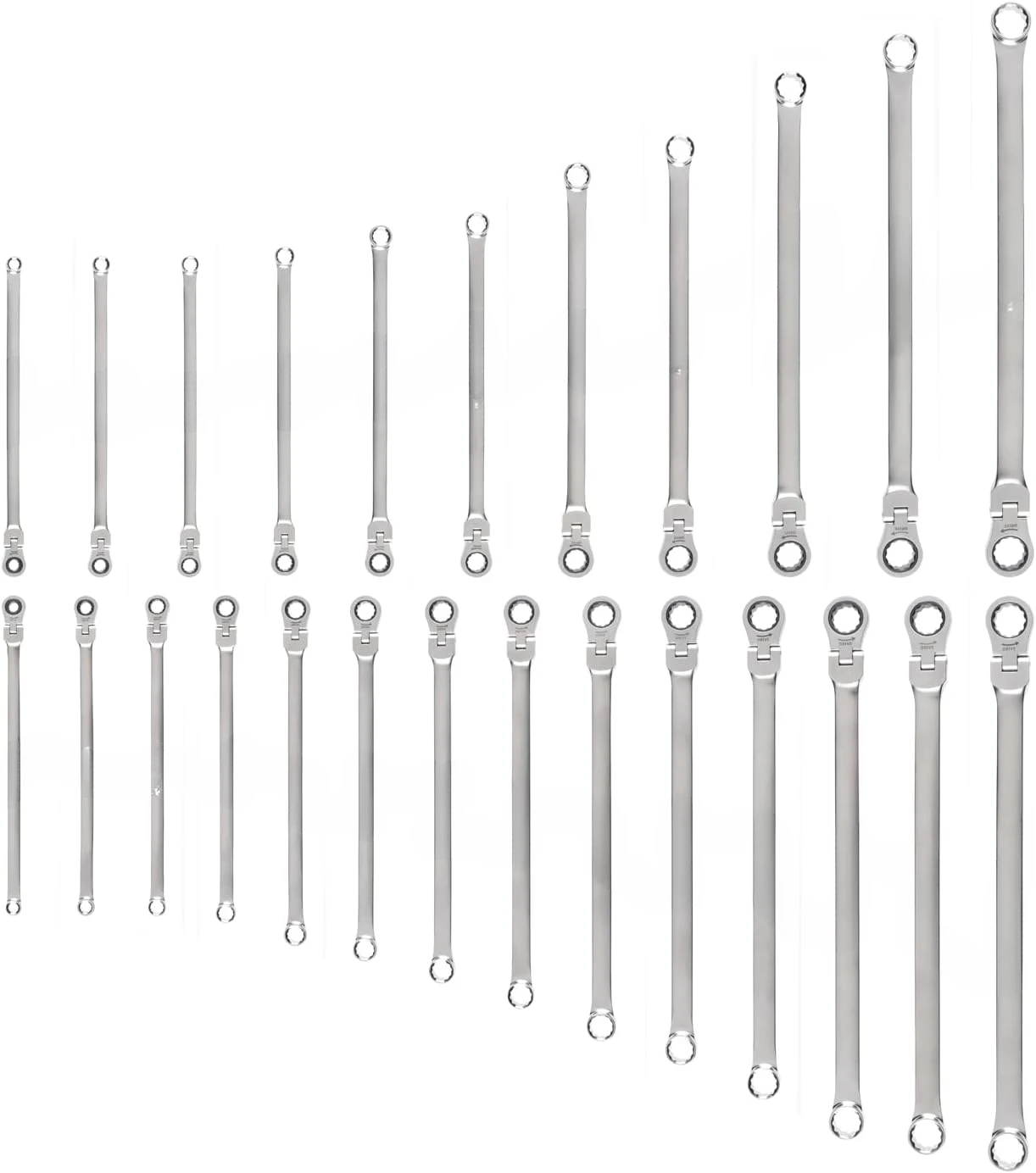 Ratcheting Box End Wrench Set, 25-Piece (1/4-3/4 in., 6-19 mm) | WRB95005