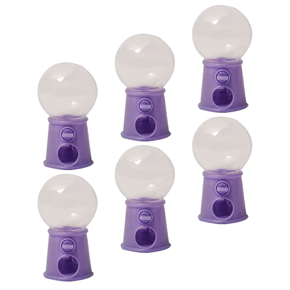 6 Pcs Ball Machine Mini Child Candy Pool Toys Plastic Dispenser Kids Twisting