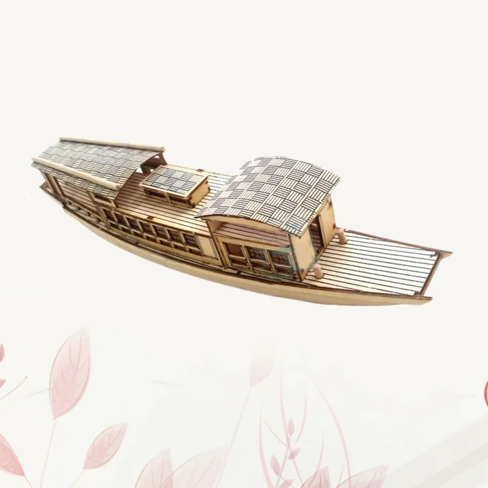 DIY Wooden Boat Friendly Natural Wood Craft for Home Office Bedroom Decor Educational Stem Activity Gift for Teens