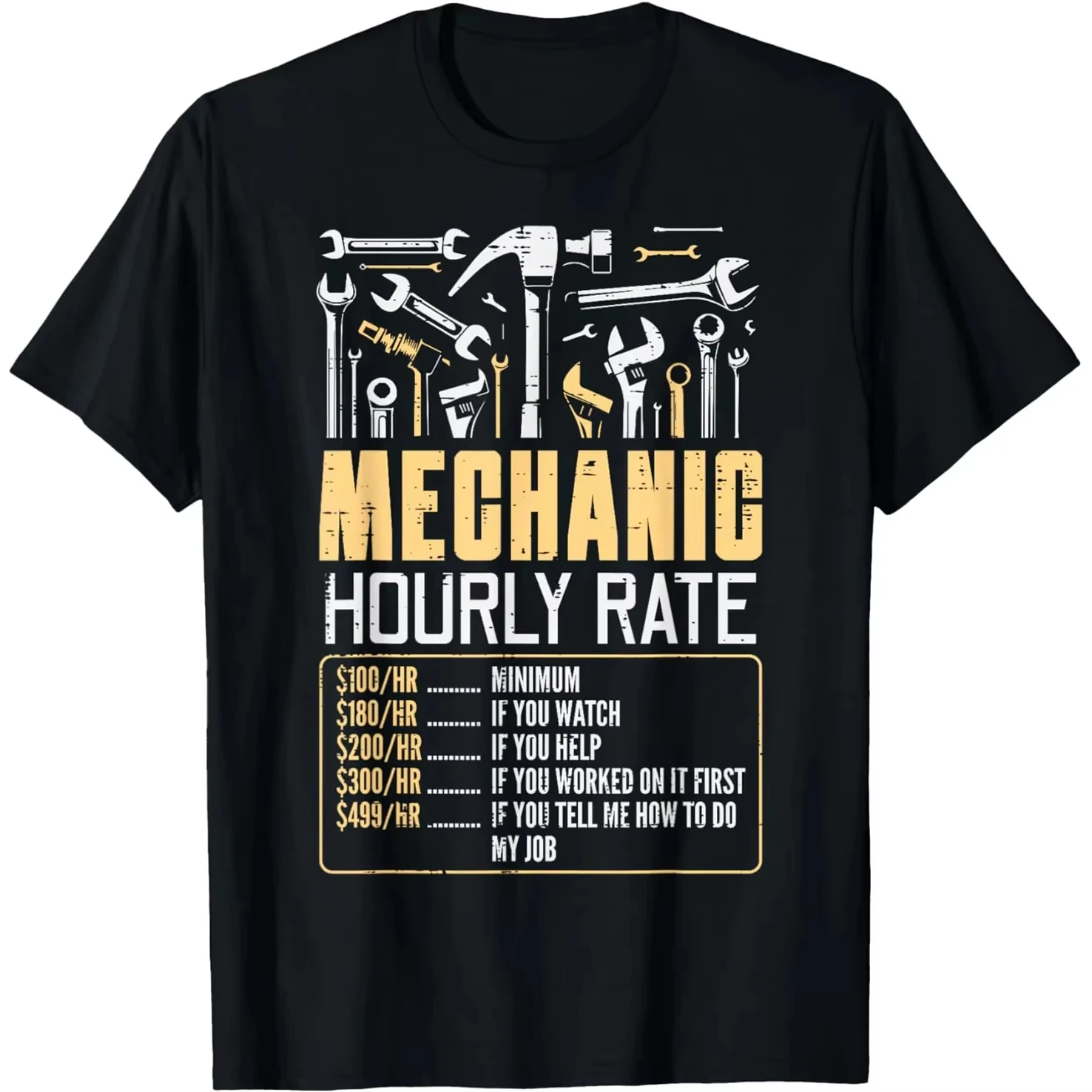 I'm A Mechanic I Fix Cars Funny Misspelled Quote Tee Unisex Loose Fit Humor Streetwear Casual Short Sleeve Tops