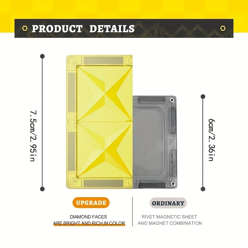 40 pièces aimants jouets pour enfants grande taille Plus blocs magnétiques pour enfants concepteur constructeur ensemble jouets pour garçons blocs de construction