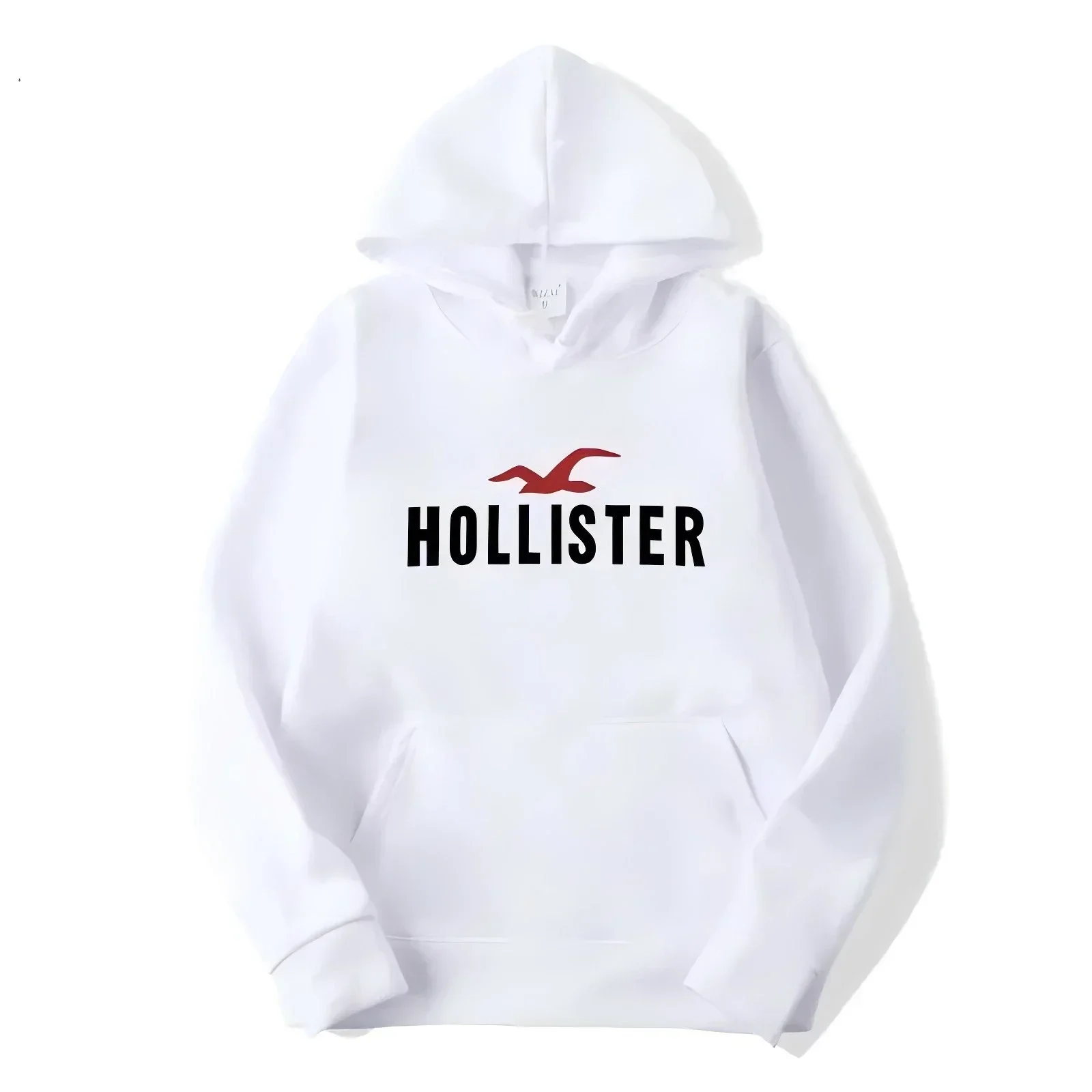 

HOLLISTER Men's Hoodie with Street Casual Sports Style Long Sleeve and Kangaroo Pocket Fleece Sweatshirt for Autumn and Winter